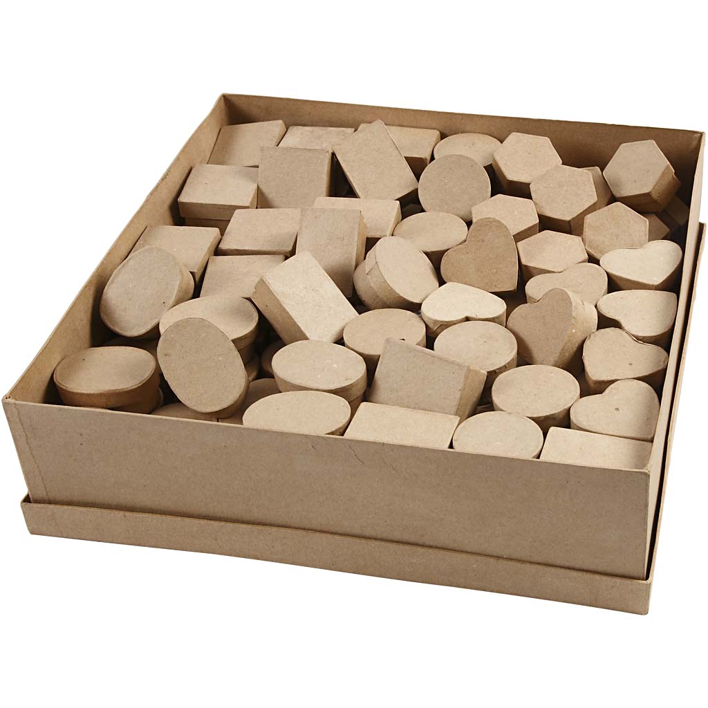 Creativ Company Miniboxen, H: 3 cm, T 4-6 cm, 144 Stück 1 Box