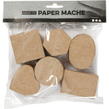 Creativ Company Pappmaché-Aufbewahrungsboxen klein, 6-tlg.