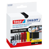 Tesa -Velcro Klettband 55229-zw - 50 mm x 1 m - Schwarz