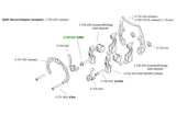 Magura Zentralbefestigungsschraube Easy Mount Adapter M6 T25
