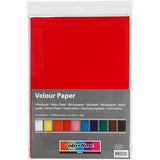 Creativ Company Velourspapier Farbe A4, 10 Blatt