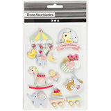 Creativ Company 3D-Sticker, Baby, H: 25-70 mm, B: 20-55 mm, Stärke 7 mm, 8 Stück 1 Box