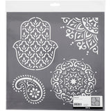 Ethnische Motive des Kreativunternehmens, 30,5 x 30,5 cm