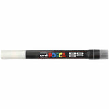 Uni-Posca Posca-Marker, Größe PCF350, Strichbreite 1-10 mm, Pinsel, weiß, 1 Stück