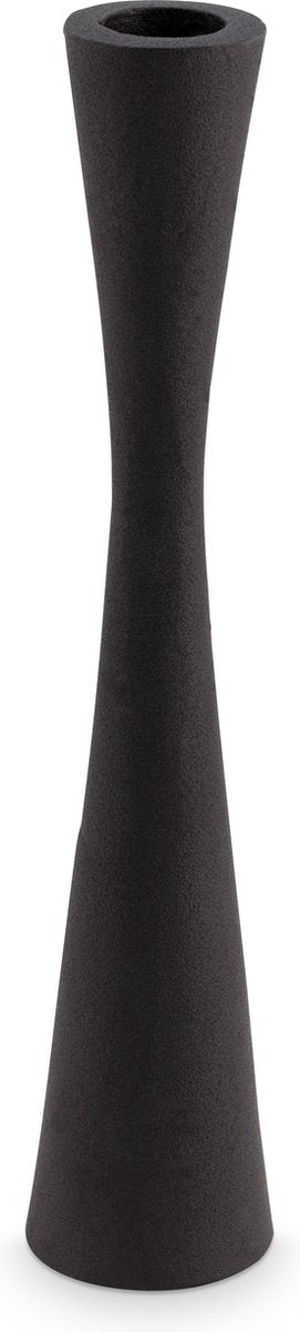 Vtwonen - basic - kandelaar - zwart - metaal - 25,5cm