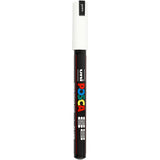 Uni-Posca Posca-Marker, Größe PC-1MR, Strichstärke 0,7 mm, extrafein, weiß, 1 Stück