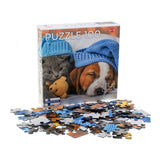Tactic-Puzzle süßes Kätzchen und schläfriger Hund, 100 Teile.