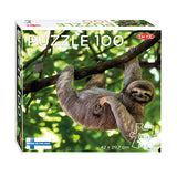 Taktikk Jigsaw Puzzle Sloth Hanging on Tree, 100th.