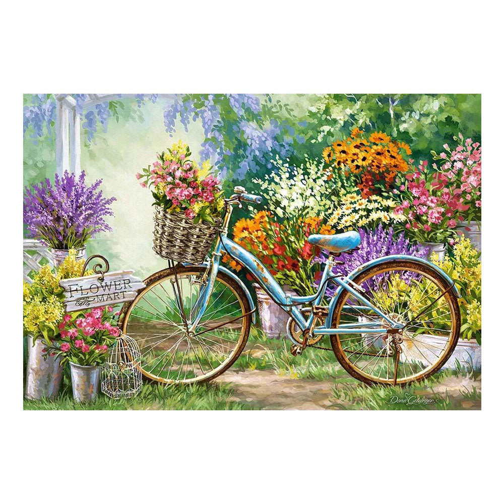Selecta Castorland Puzzle Der Blumenmarkt, 1000 Teile.