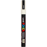 Uni-Posca Posca-Marker, Größe PC-3m, Strichbreite 0,9–1,3 mm, fein, Elfenbein, 1 Stück