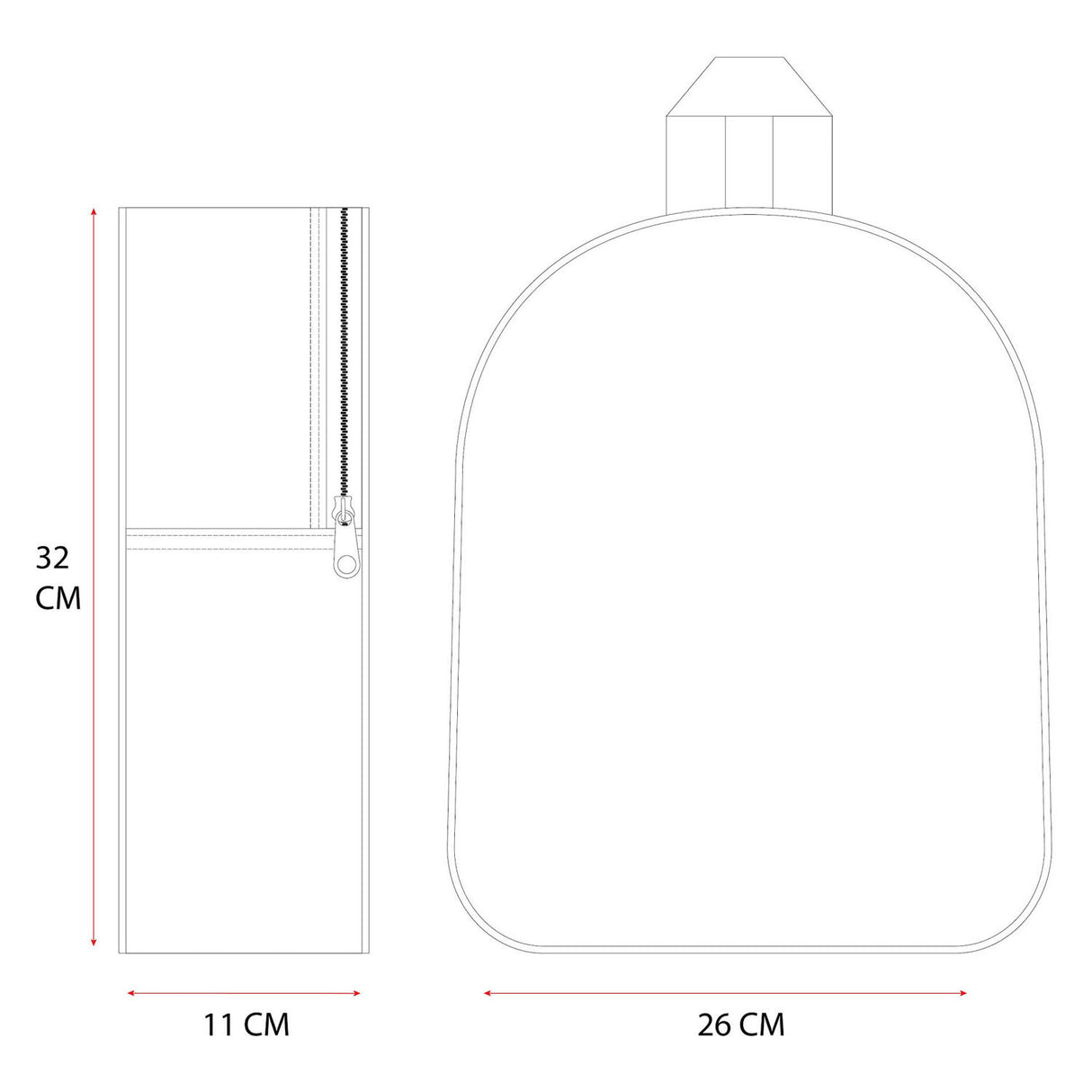 VADOBAG zaino 3d cucitura dolce ma spaziale