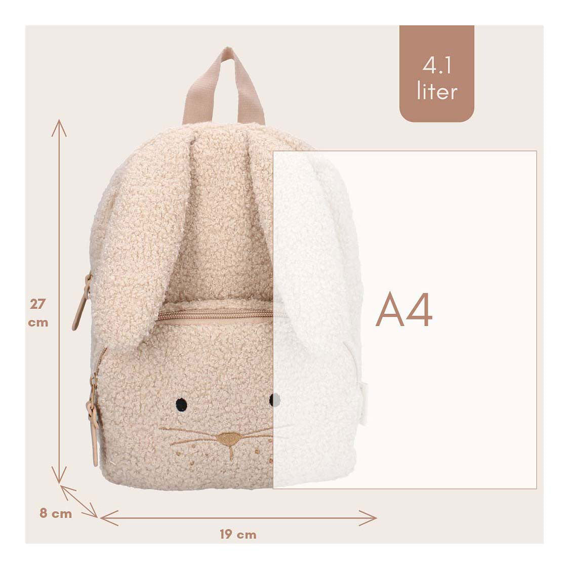 Kidzroom Rucksack Pisa Comfort Friends Kaninchen