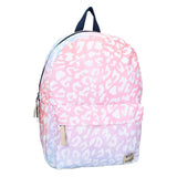 Milky Kiss Rucksack mit auffälligem Leopardenmuster
