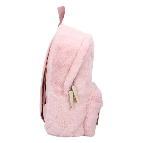 Milky Kiss Rucksack mit Wow-Faktor, flauschiges Hellrosa