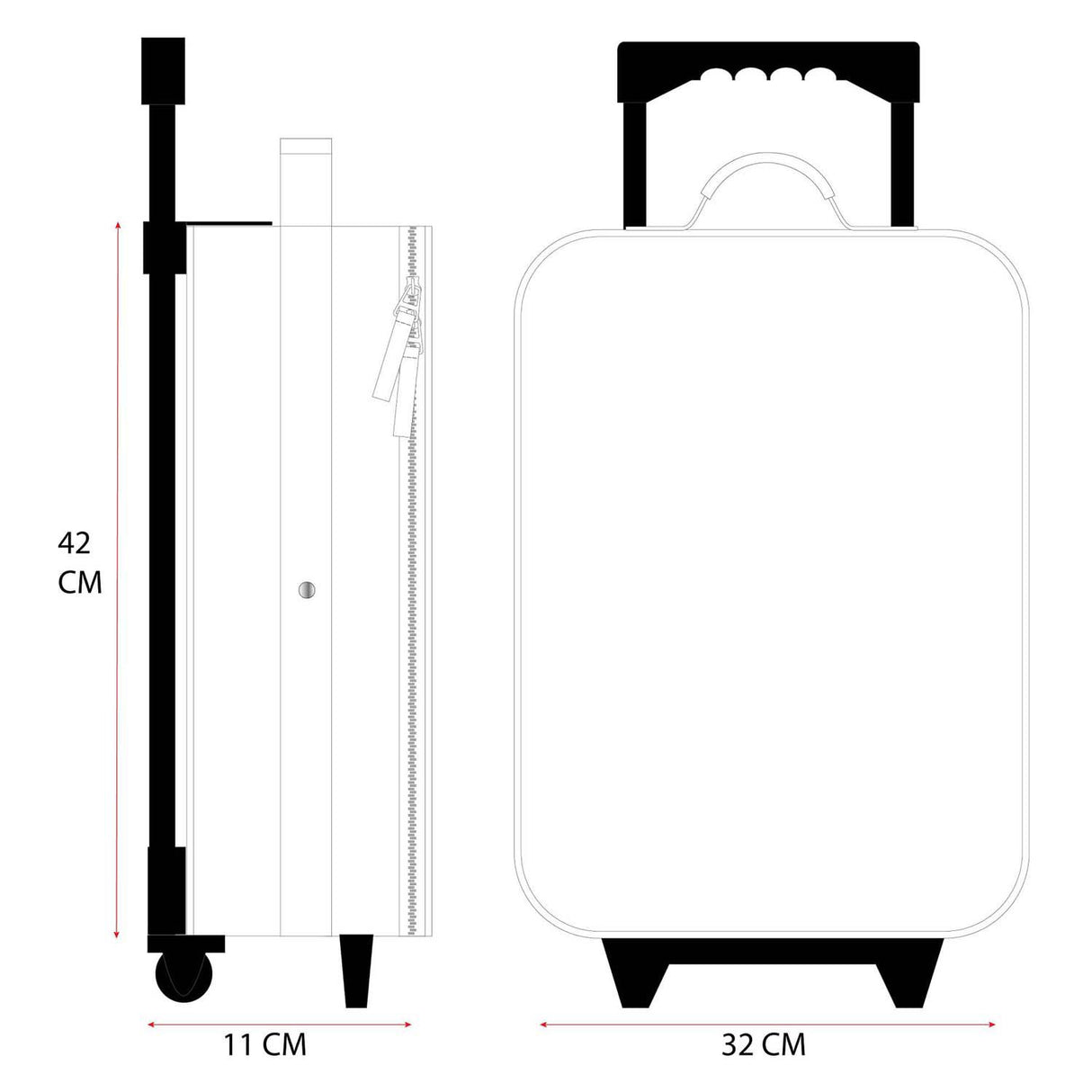 Vadobag Woezel Pip Trolley-Koffer zum Rollen