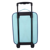 Vadobag Trolley-Koffer blau zum Rollen gemacht