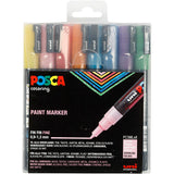 Uni-Posca Posca-Marker, Größe PC-3 ml, Strichbreite 0,9–1,3 mm, Glitzerfarben, 8 Stück 1 Box