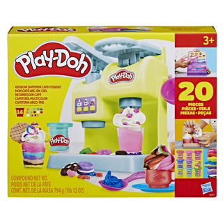 Hasbro Play-Doh Rainbow Shimmer Café-Spielset – kreatives Spielzeug.