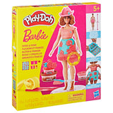 Play-Doh-Set Barbie-Blumen und Fransen – Puppenkleidung herstellen – Modelliermasse