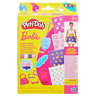 Play-Doh-Musterpaket Barbie-Glitzer und Edelsteine – Nachfüllset – Modelliermasse