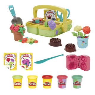Play-Doh-Spielset mit blühenden Blumen – Modelliermasse – inklusive 5 Töpfen
