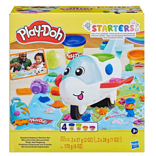 Play-Doh-Flugzeug-Explorer-Starterset – Modelliermasse – 4 Gläser