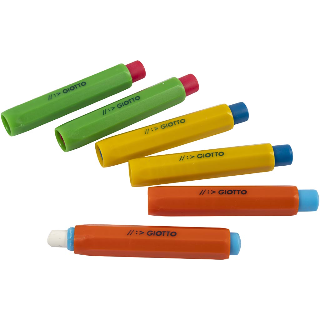 Giotto-Kreidehalter, Farben können variieren, 6 Teile, 1 Box