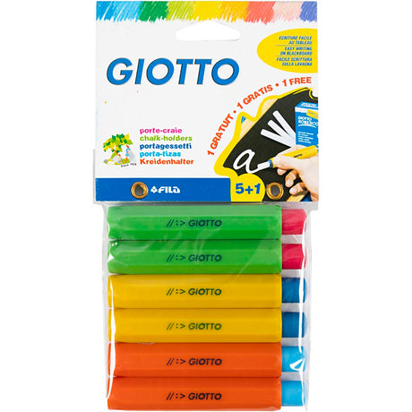Giotto-Kreidehalter, Farben können variieren, 6 Teile, 1 Box