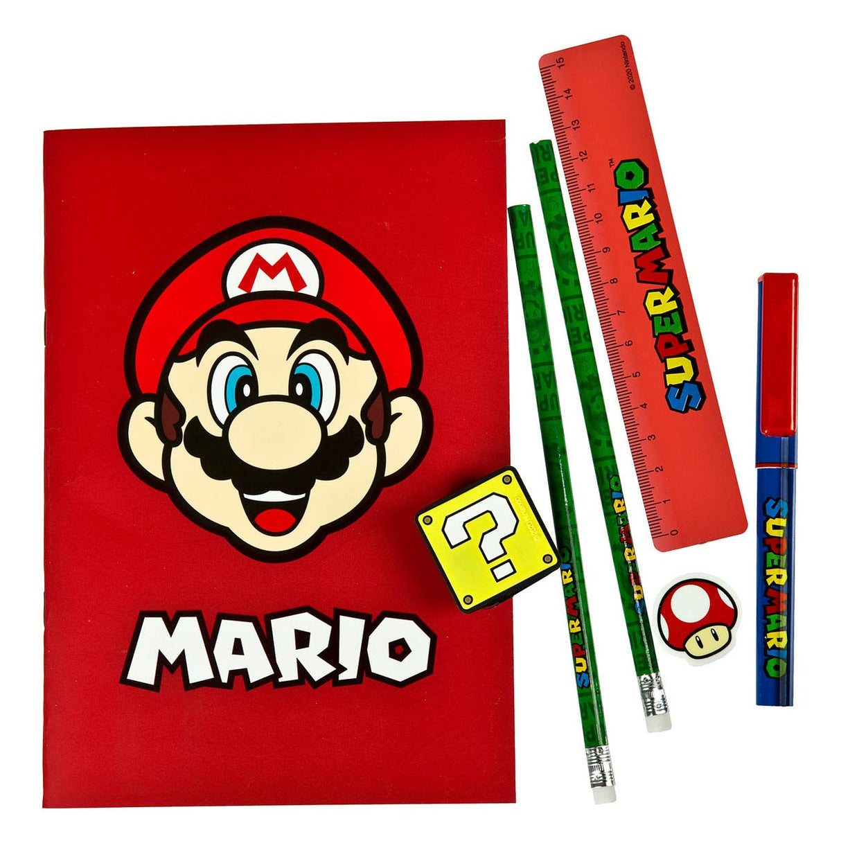 Undercover Super Mario Writing Set, 7dlg.