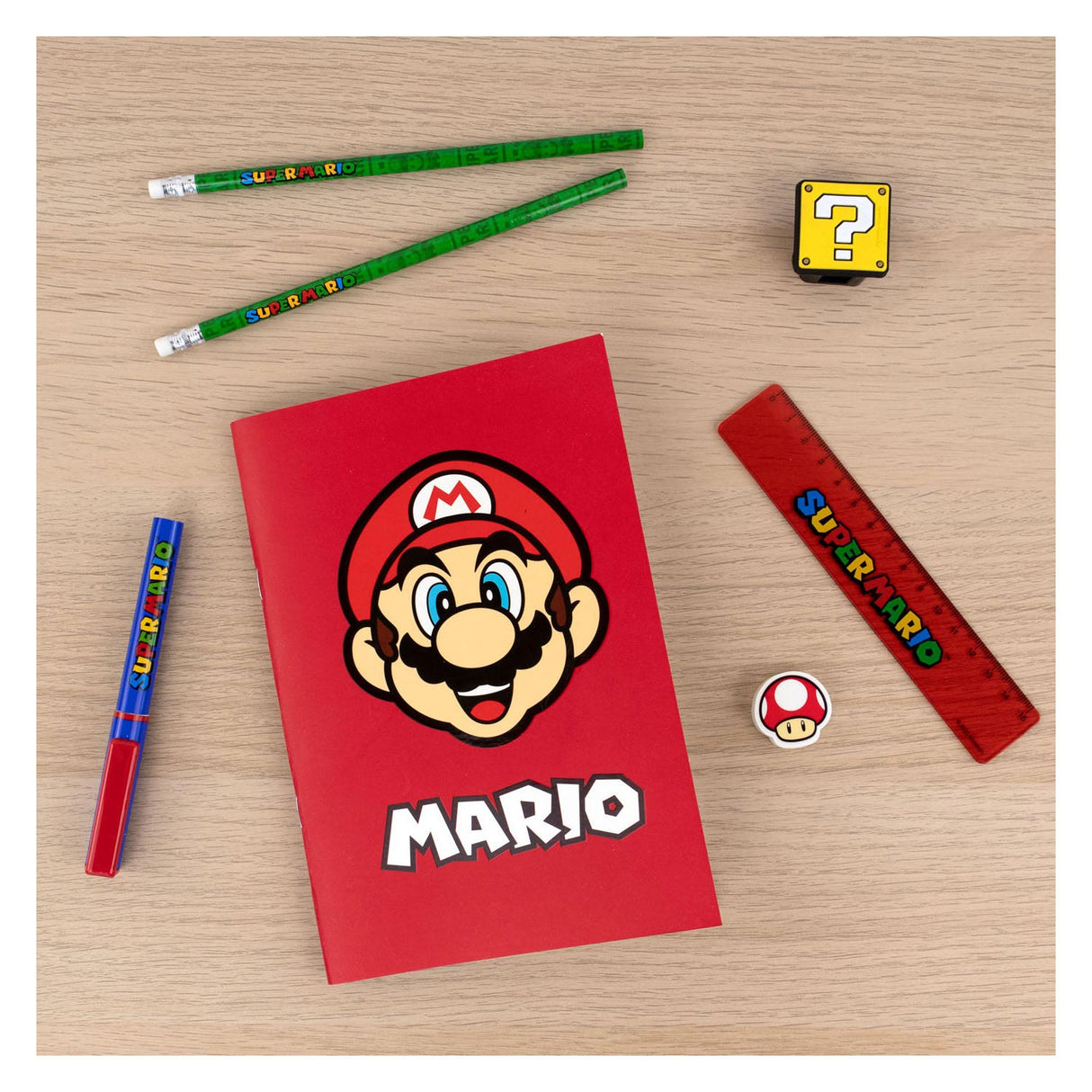 Undercover Super Mario Writing Set, 7dlg.