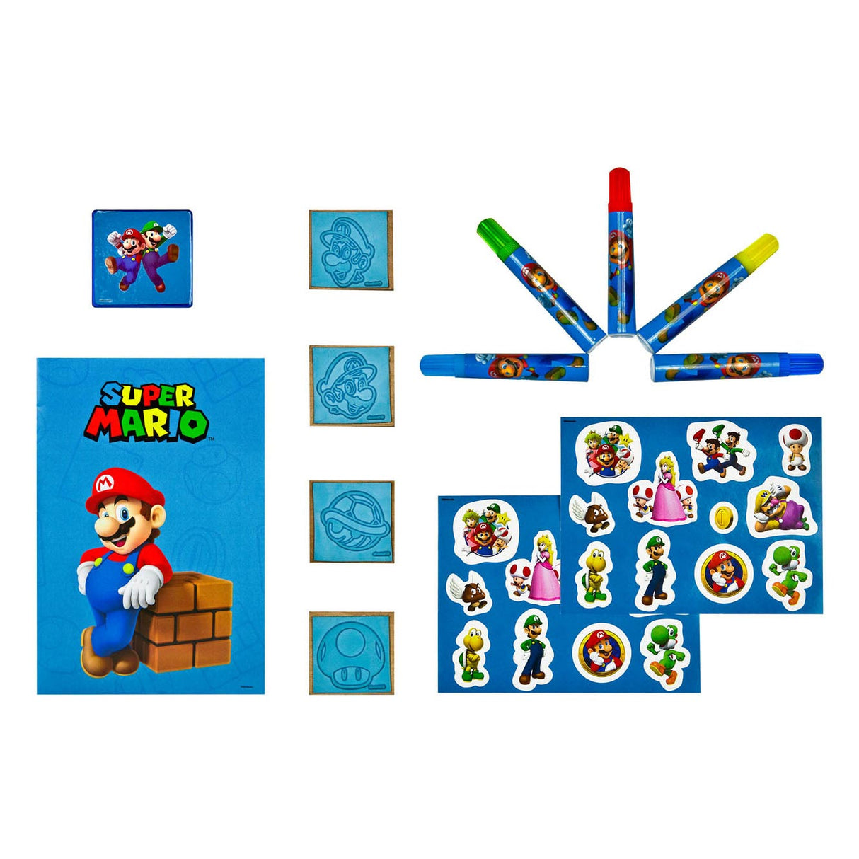 Sendcover Super Mario Mega Stamp Set