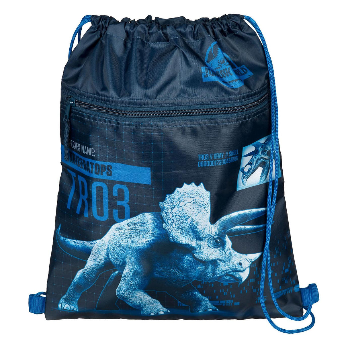 Undercover Jurassic World Gymbag mit einer vorderen Tasche