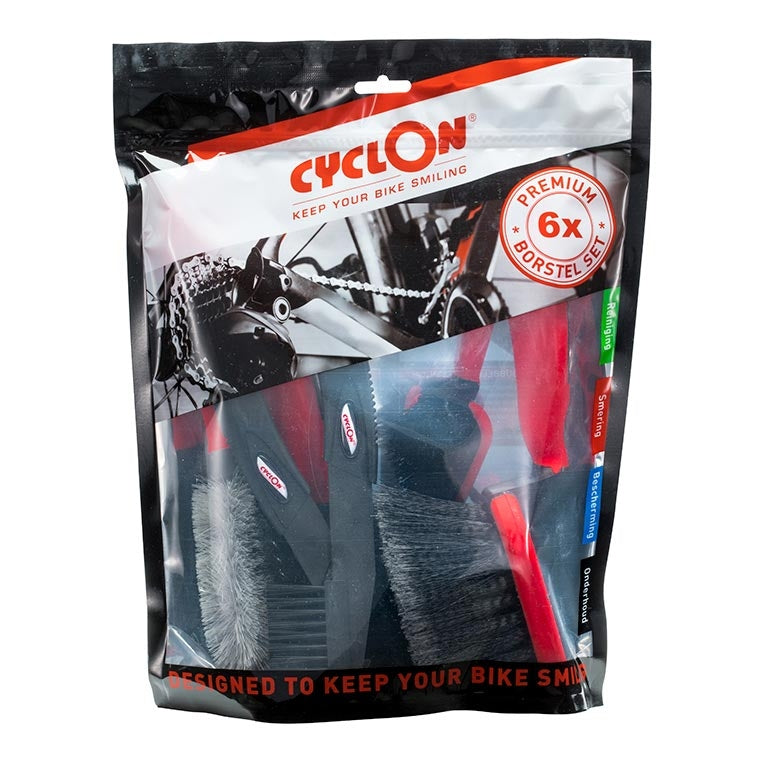 Cyclon Brush Set pour le nettoyage du vélo dans le sac