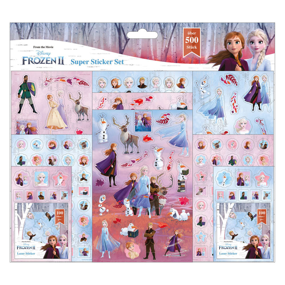 Undercover super stickerset frozen, 500dlg.