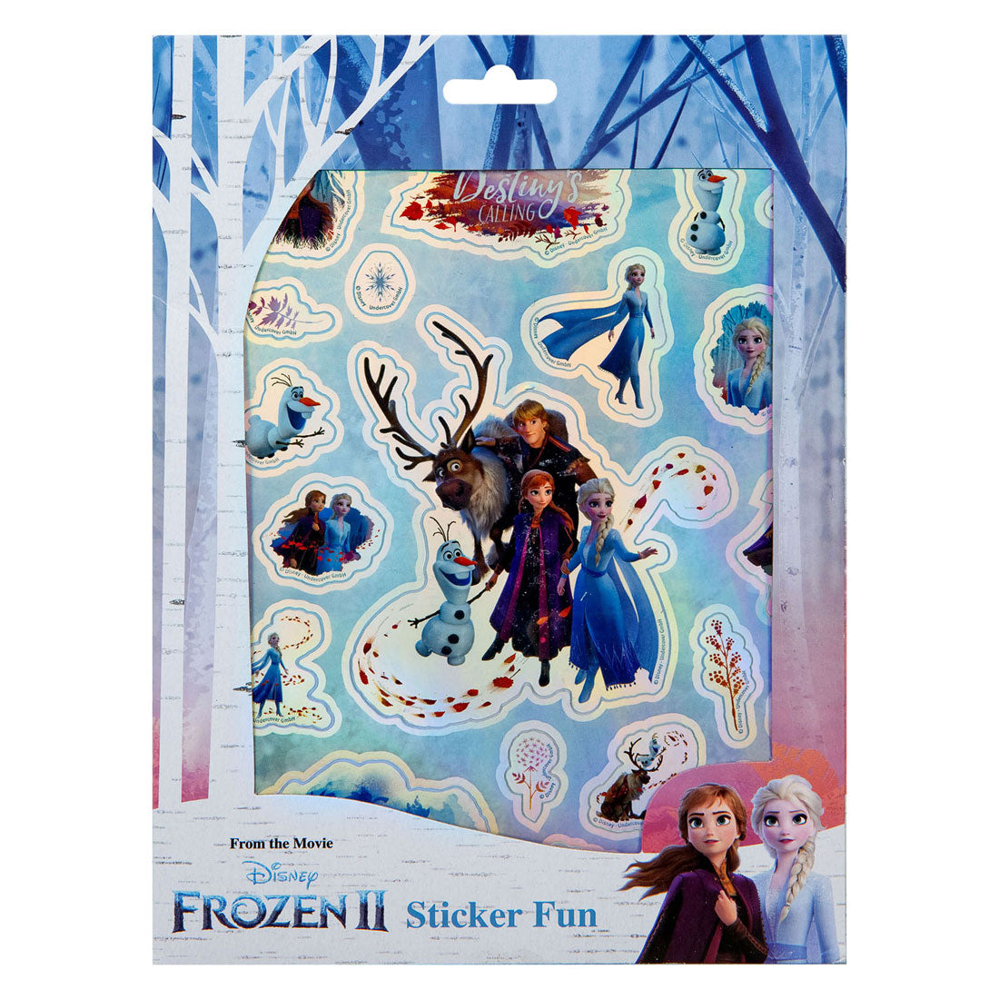 Undercover sticker fun frozen, 8 vellen