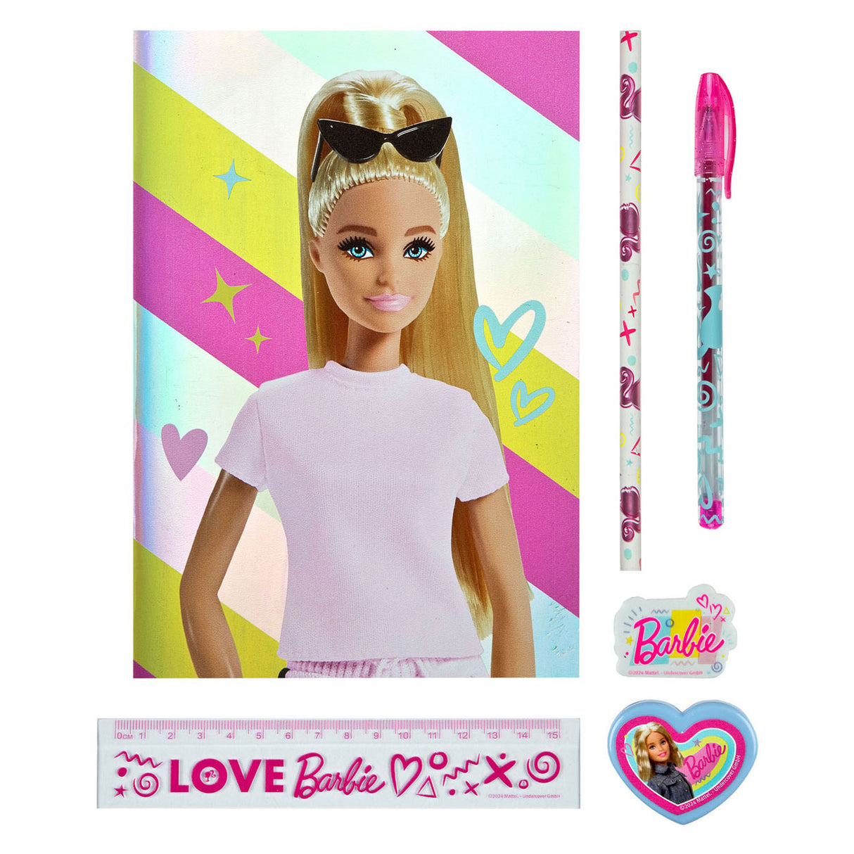 Undercover notebook set Barbie, 7dlg.