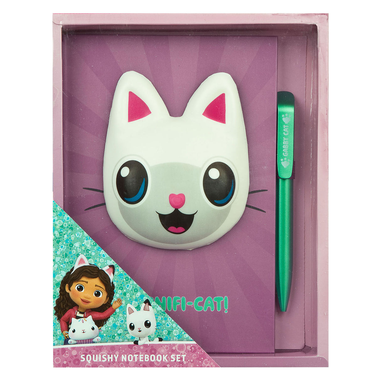 Notebook Squishy Squishy Gabby's Dollhouse con bolígrafo