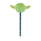 Stylo à bille infiltré avec Pom Pom Star Wars Grogu