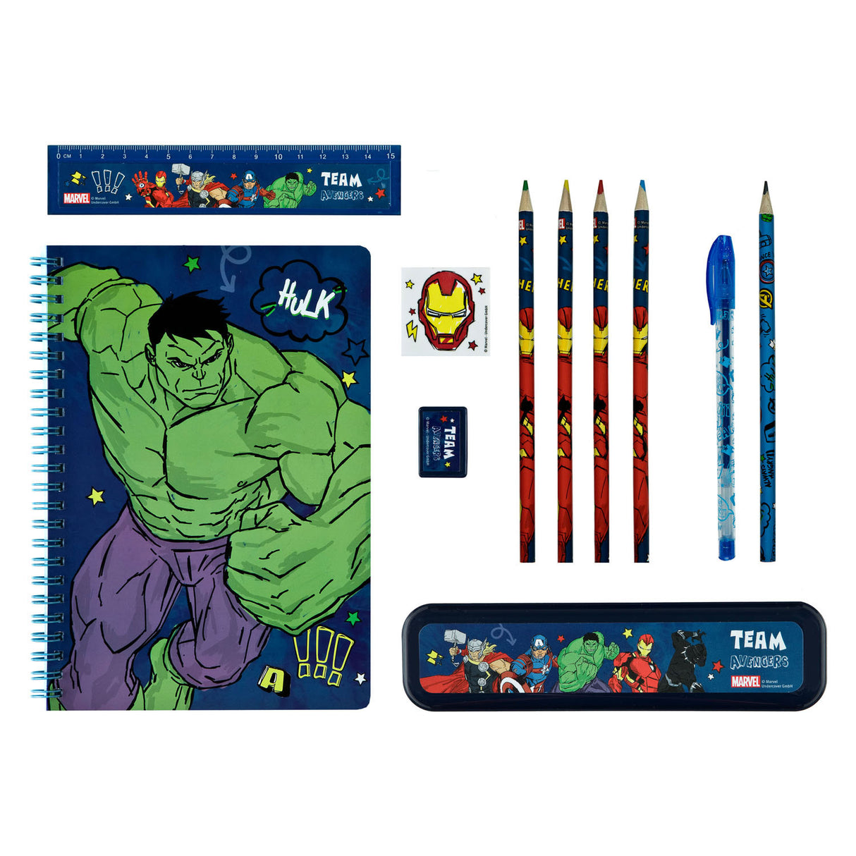 Undercover Note and Writing Set Avengers