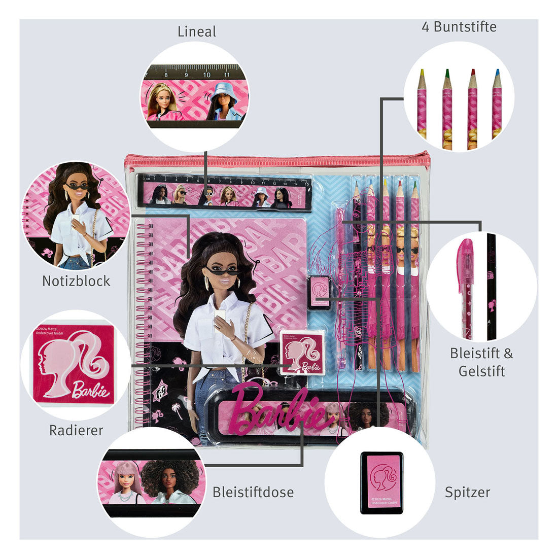 Undercover Note and Writing Set Barbie