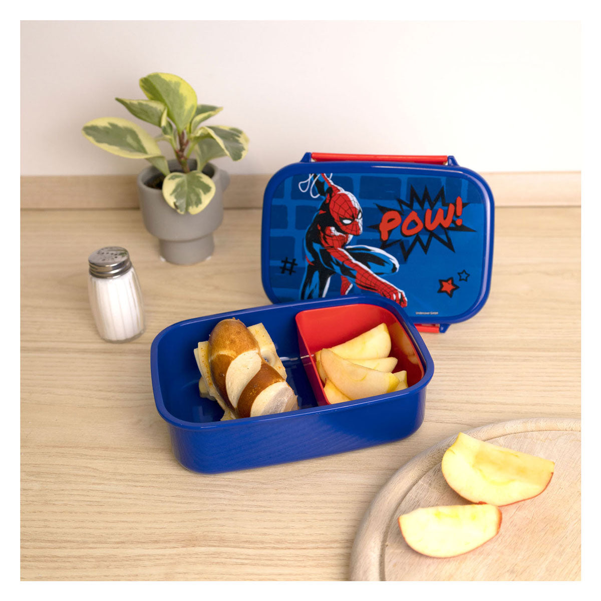 Spiderman Lunchbox Blue Rot