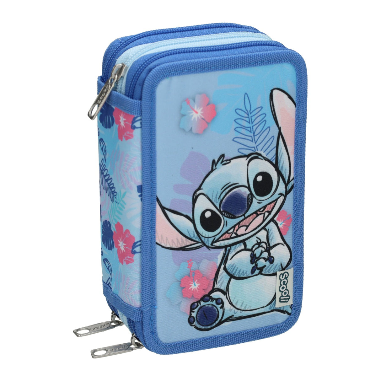 Undercover stitch gevuld 3-vaks etui