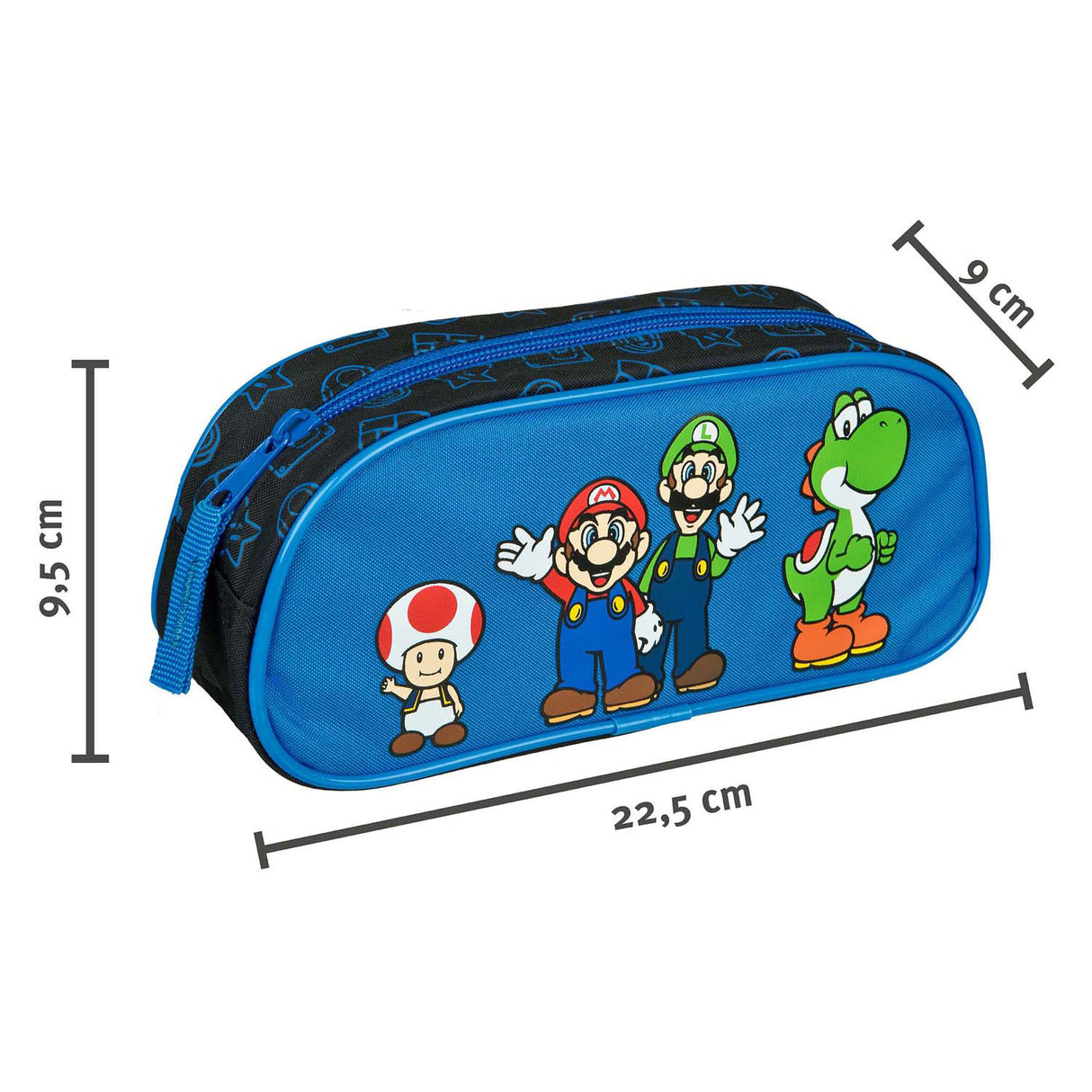 Undercover Federmäppchen Super Mario Blau mit Reißverschluss