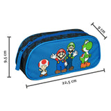 Undercover Federmäppchen Super Mario Blau mit Reißverschluss