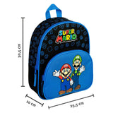 Undercover-Rucksack mit Vordertasche Super Mario Blau