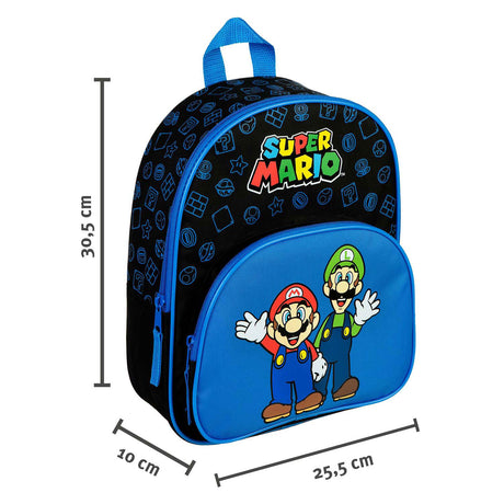 Undercover-Rucksack mit Vordertasche Super Mario Blau
