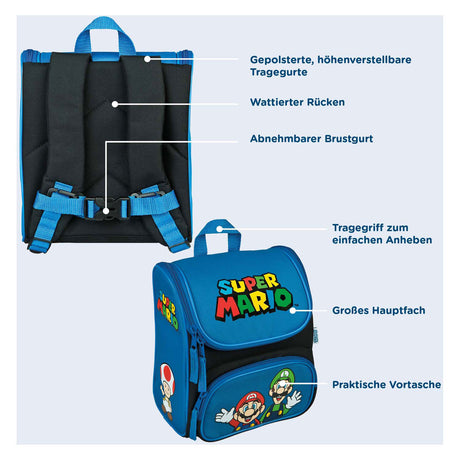 Undercover Schulrucksack Super Mario Blau