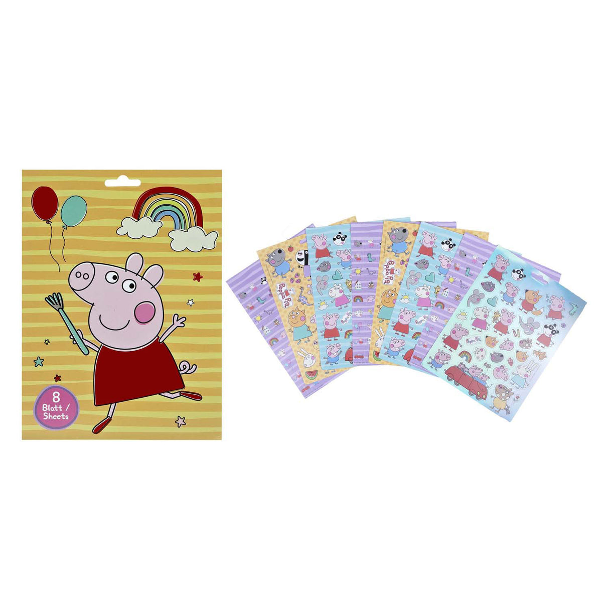 Undercover Stickerbuch Peppa Pig mit 8 Blatt