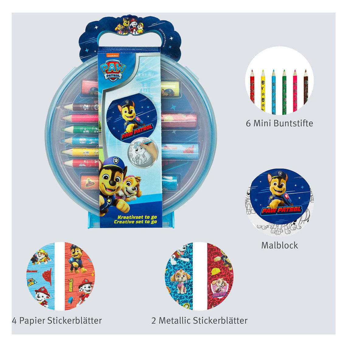 Undercover Paw Patrol kreatives Bastelset in Tragetasche für Kinder.