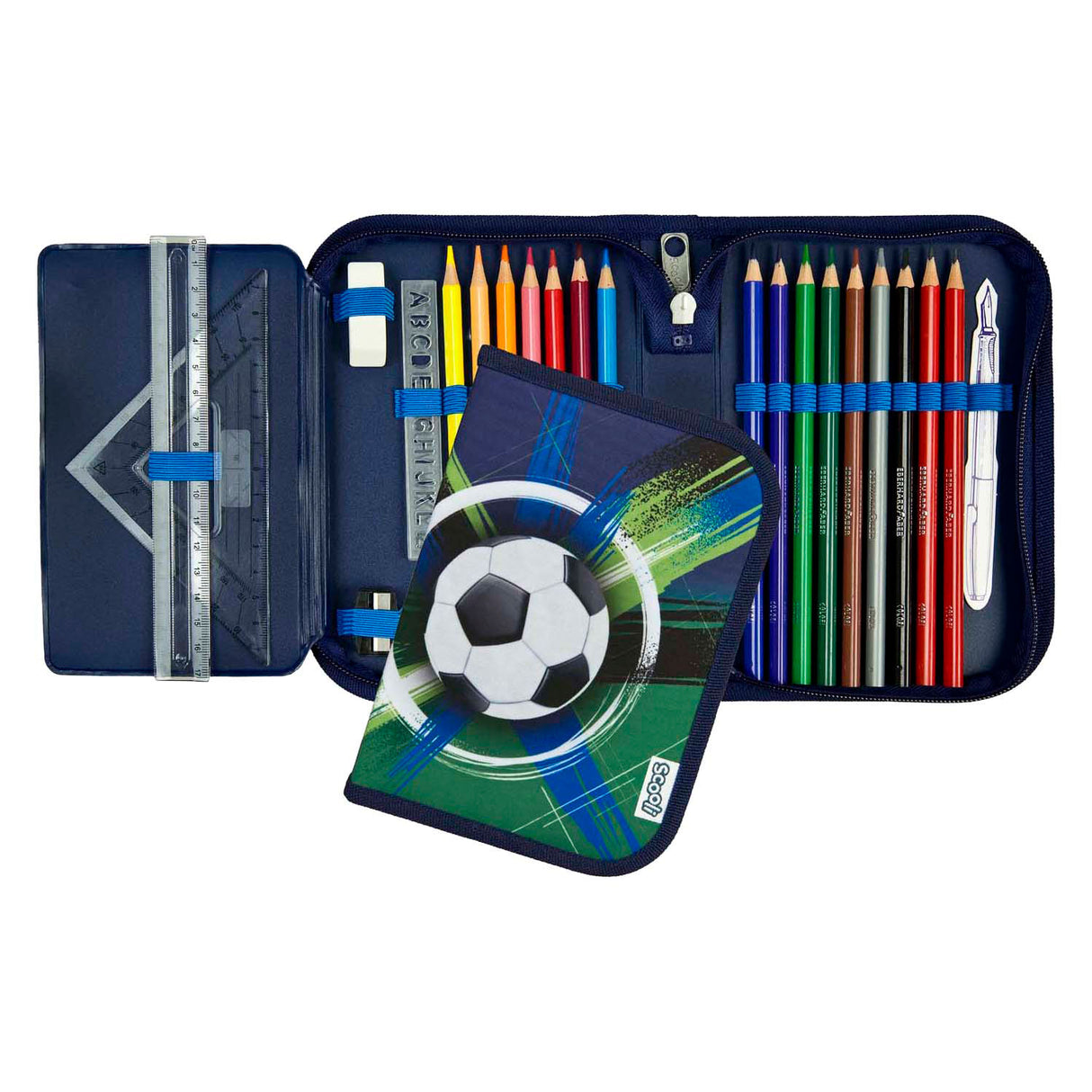 Undercover gefülltes Federmäppchen – Fußball